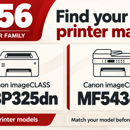 Canon 056 toner printer models: LBP325dn, MF543dw
