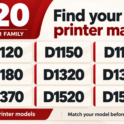 Canon 120 toner printer models: D1120, D1150, D1170, D1180, D1320, D1350, D1370, D1520, D1550