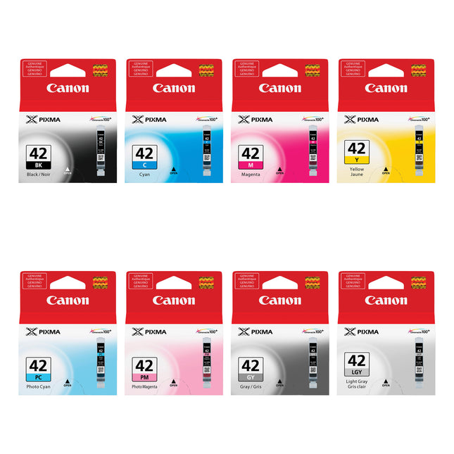 Canon CLI-42 Original Photo Ink Cartridge Combo – Full 8-Colour Set, 8-Pack