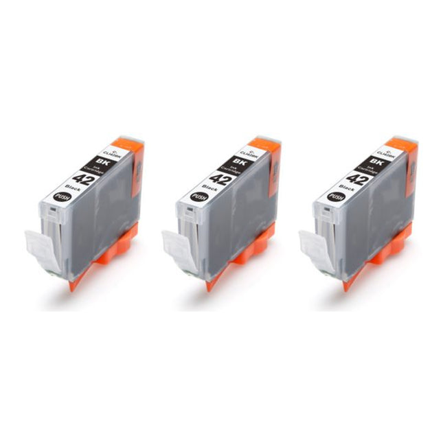Canon CLI-42BK Compatible Black Ink Cartridges – 3-Pack
