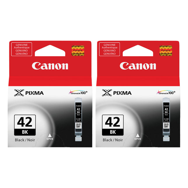 Canon CLI-42BK Original Black Ink Cartridges – Twin Pack