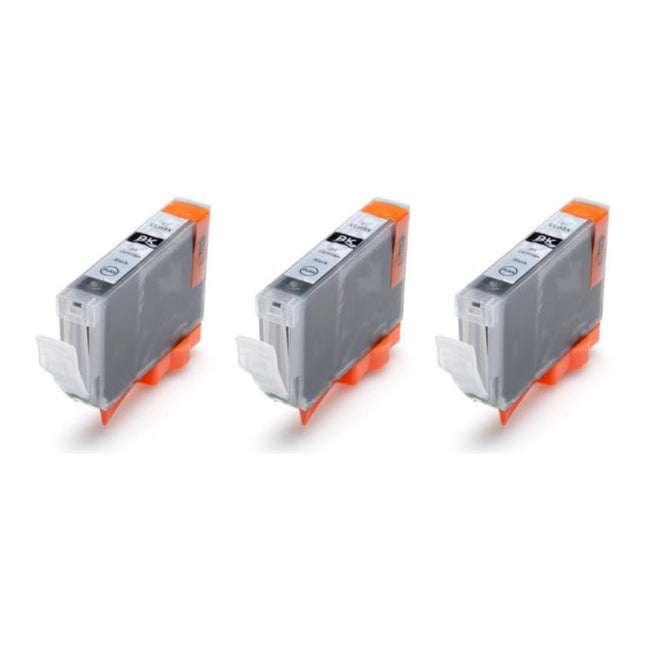 Canon CLI-8BK Compatible Black Ink Cartridges – 3-Pack