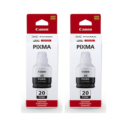 Canon GI-20 Original Black Ink Bottles – Twin Pack