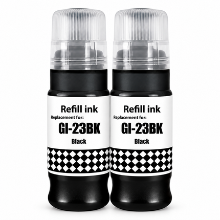 Canon GI-23 Compatible Black Ink Bottles – Twin Pack