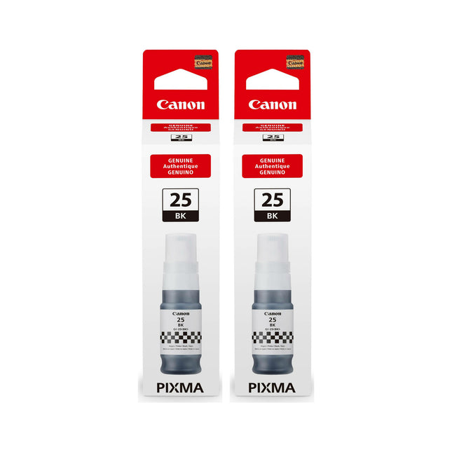 Canon GI-25 Original Black Ink Bottles – Twin Pack