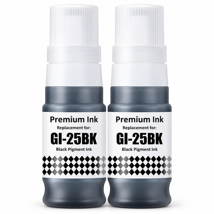 Canon GI-25 Compatible Black Ink Bottles – Twin Pack