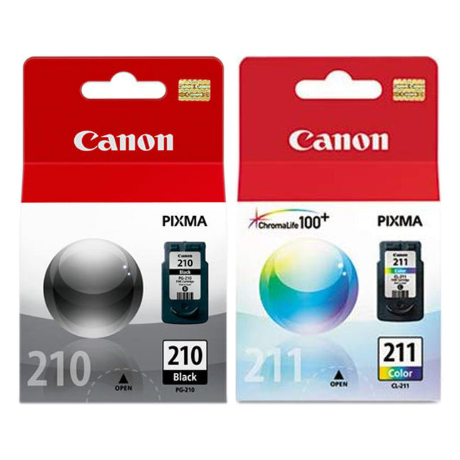 Canon PG-210 / CL-211 Original Ink Cartridge Combo – Black & Colour, 2-Pack