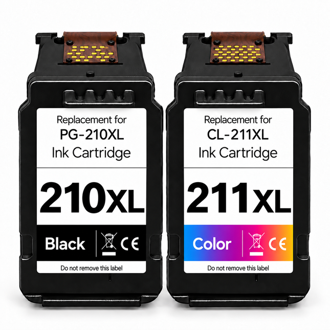 Canon PG-210XL / CL-211XL Remanufactured Ink Cartridge Combo – High Yield Black & Colour, 2-Pack