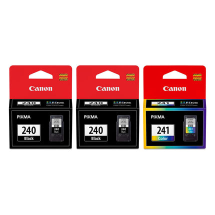 Canon PG-240 / CL-241 Original Ink Cartridge Combo – 2 Black & 1 Colour, 3-Pack