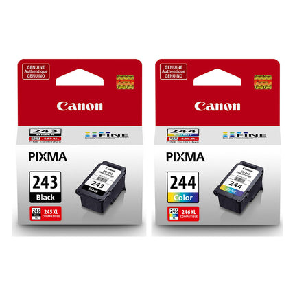 Canon PG-243 / CL-244 Original Ink Cartridge Combo – Black & Colour, 2-Pack