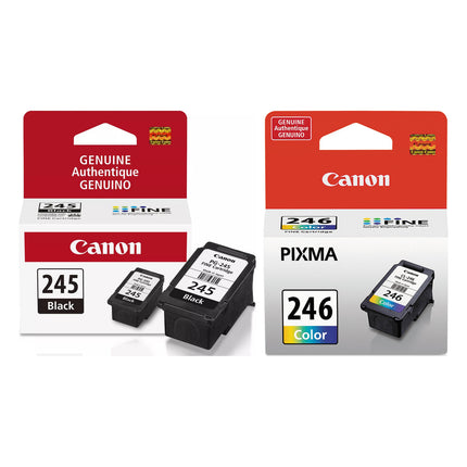 Canon PG-245 / CL-246 Original Ink Cartridge Combo – Black & Colour, 2-Pack