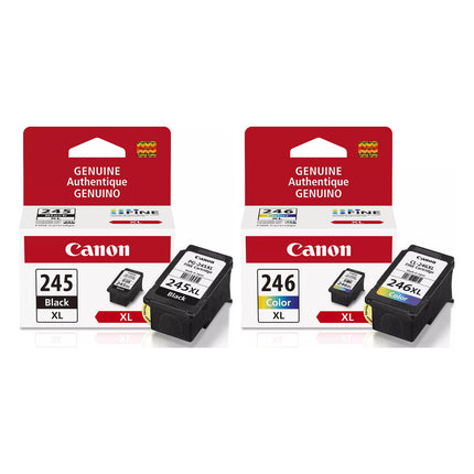 Canon PG-245XL / CL-246XL Original Ink Cartridge Combo – High Yield Black & Colour, 2-Pack