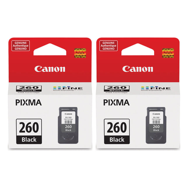 Canon PG-260 Original Black Ink Cartridges – Twin Pack