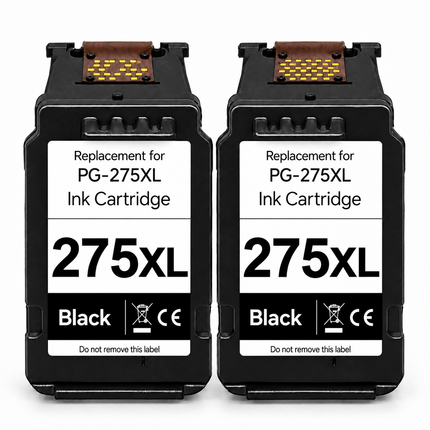 Canon PG-275XL Remanufactured Black Ink Cartridges – High Yield Twin Pack