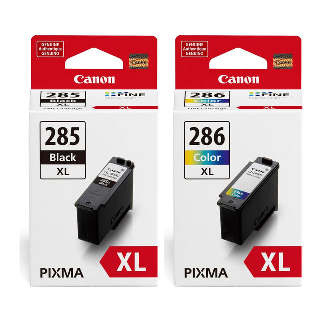 Canon PG-285XL / CL-286XL Original Ink Cartridge Combo – High Yield Black & Colour, 2-Pack