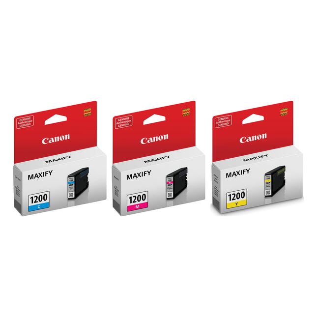 Canon PGI-1200 Original Ink Cartridge Combo – Cyan, Magenta & Yellow, 3-Pack