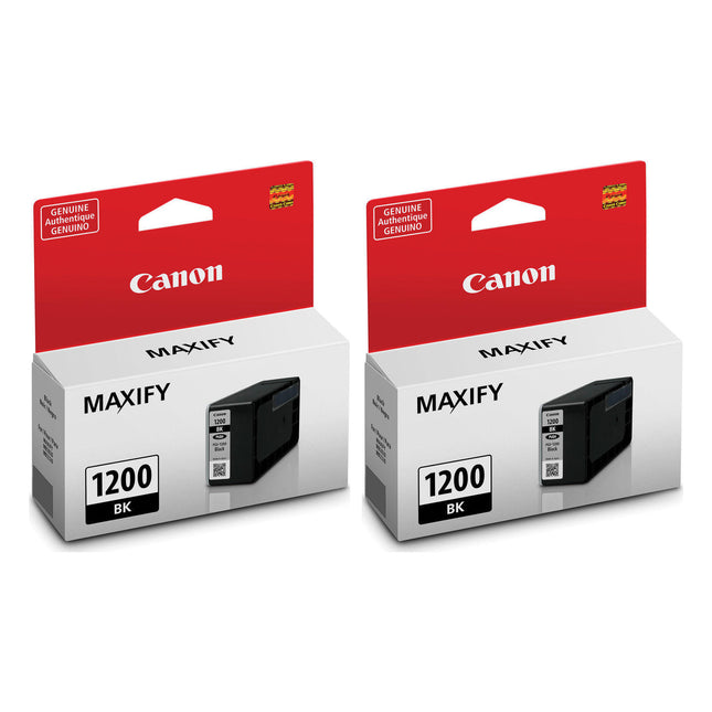 Canon PGI-1200BK Original Pigment Black Ink Cartridges – Twin Pack