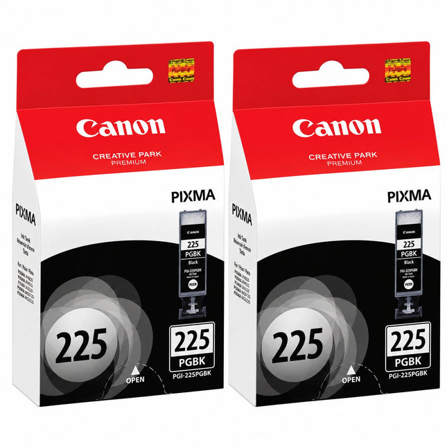 Canon PGI-225BK Original Pigment Black Ink Cartridges – Twin Pack