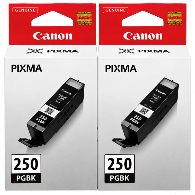 Canon PGI-250 Original Pigment Black Ink Cartridges – Twin Pack