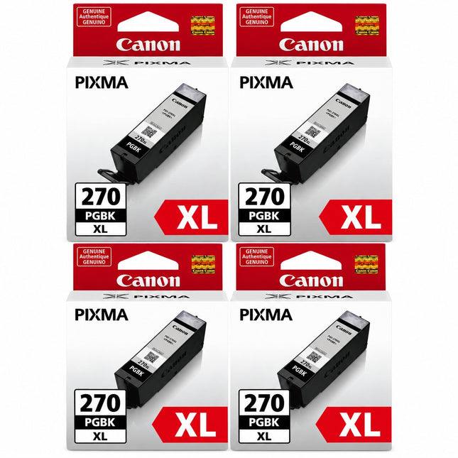 Canon PGI-270XL Original Pigment Black Ink Cartridges – High Yield Twin Pack