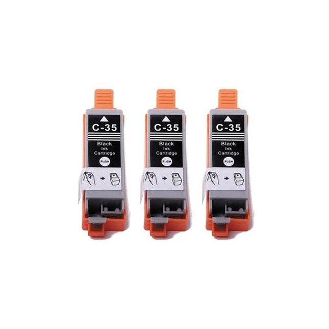 Canon PGI-35 Compatible Black Ink Cartridges – 3-Pack