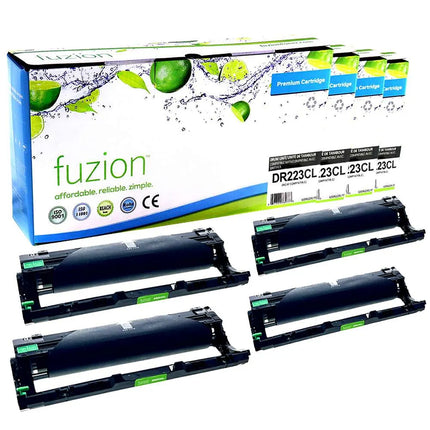 Compatible Brother DR223CL Drum Units – Fuzion, 4-Pack CMYK