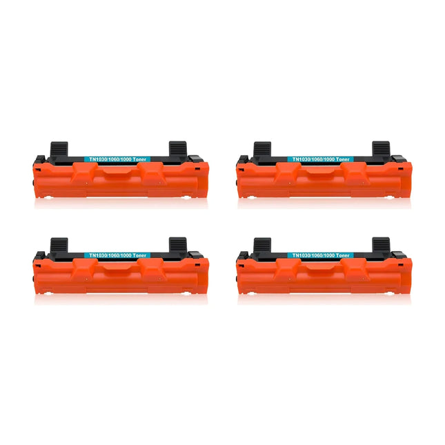 Brother TN1030 Compatible Black Toner Cartridge Standard Yield – 4 Pack