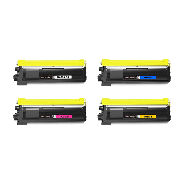 Compatible Brother TN210 BK/C/Y/M Combo Pack