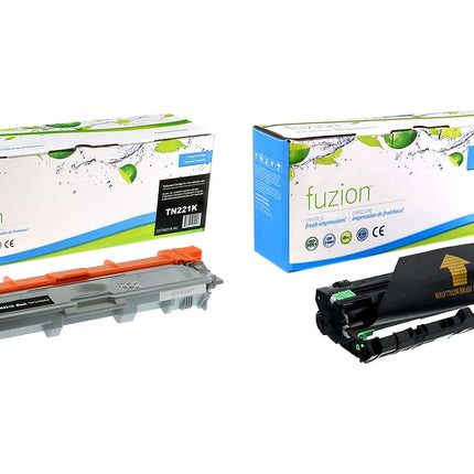 Compatible Brother TN221BK/DR221CL Toner & Drum Bundle – Fuzion