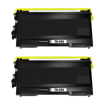 Brother TN350 Compatible Black Toner Cartridge Standard Yield – 2 Pack