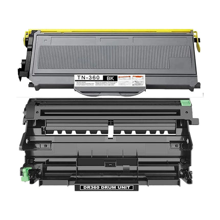 Brother TN360 Toner DR360 Drum Compatible Combo