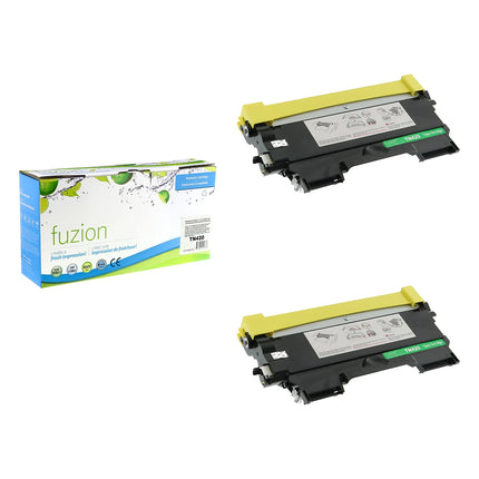 Compatible Brother TN420 Black Toner Cartridges – Fuzion, 2-Pack