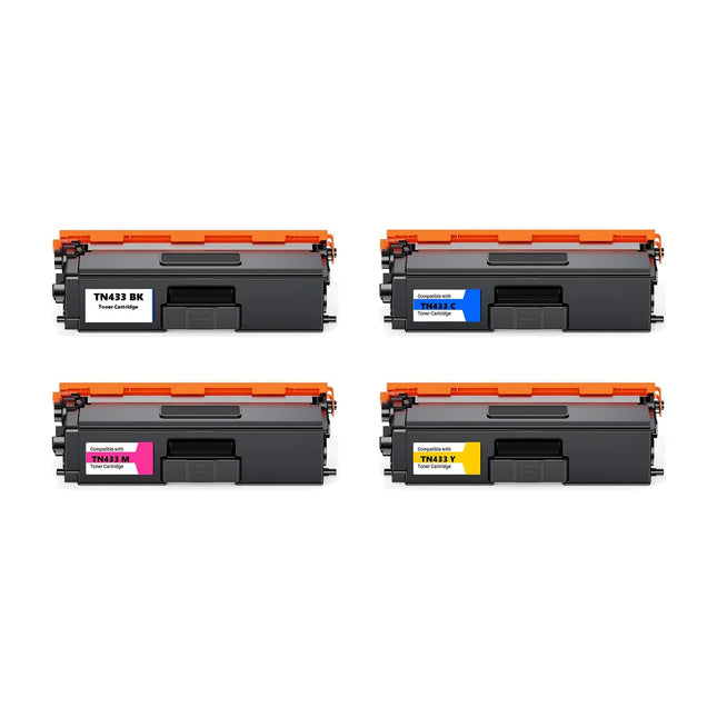 Compatible Brother TN433 BK/C/Y/M Multi Pack