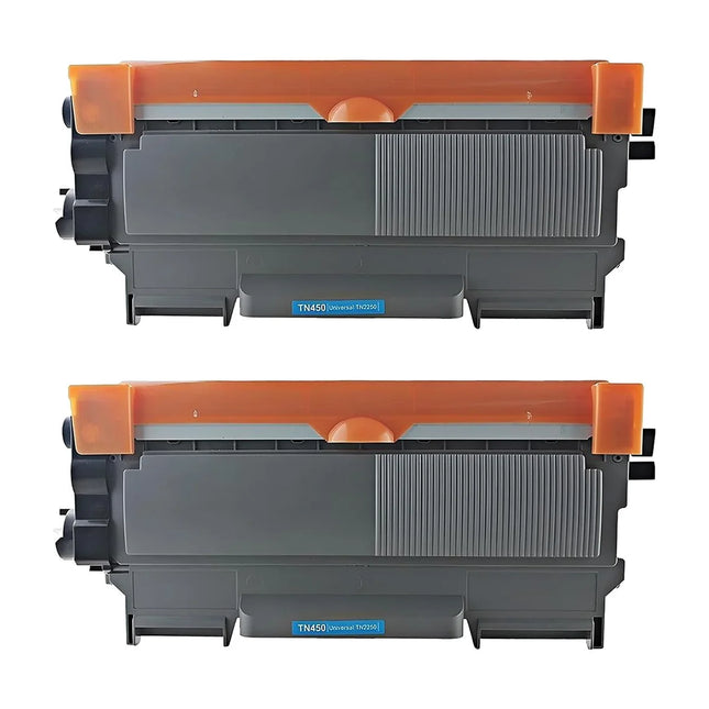 Brother TN450 Compatible Black Toner Cartridge High Yield – 2 Pack