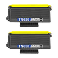 Brother TN650 Compatible Black Toner Cartridge High Yield – 2 Pack