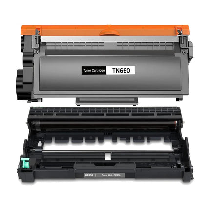 Brother TN660 Toner DR630 Drum Compatible Combo