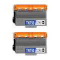 Brother TN750 Compatible Black Toner Cartridge High Yield – 2 Pack