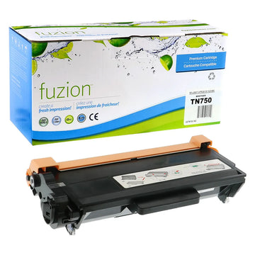 Compatible Brother TN750 High-Yield Black Toner Cartridge – Fuzion