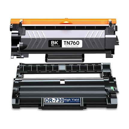 Brother TN760 Toner DR730 Drum Compatible Combo