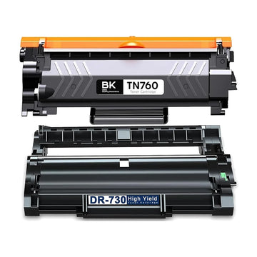 Brother TN760 Toner DR730 Drum Compatible Combo