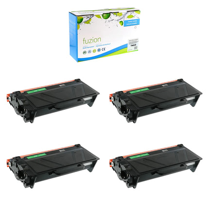 Compatible Brother TN820 Black Toner Cartridges – Fuzion, 4-Pack
