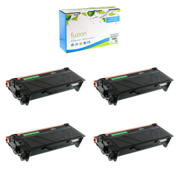 Compatible Brother TN820 Black Toner Cartridges – Fuzion, 4-Pack