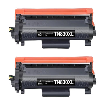 Brother TN830XL Compatible Black Toner Cartridge High Yield – 2 Pack