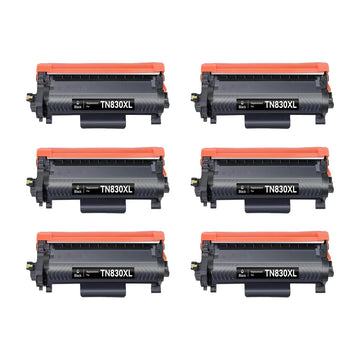 Brother TN830XL Compatible Black Toner Cartridge High Yield – 6 Pack