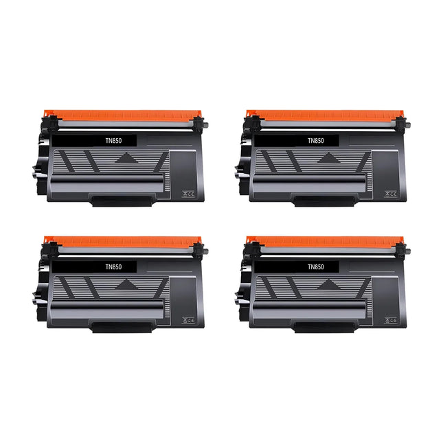 Brother TN850 Compatible Black Toner Cartridge High Yield – 4 Pack