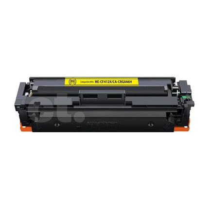 Canon 046H Compatible Yellow Toner Cartridge, 1251C001, High Yield