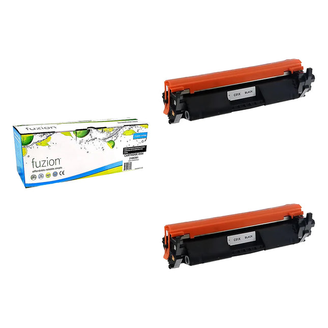 Compatible Canon 051H High-Yield Black Toner Cartridges – Fuzion, 2-Pack