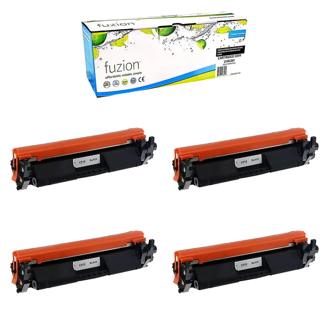 Compatible Canon 051H High-Yield Black Toner Cartridges – Fuzion, 4-Pack
