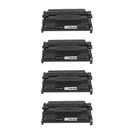 Canon 052H Compatible Black Toner Cartridge, 2200C001, High Yield, 4 Pack