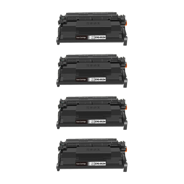 Canon 052H Compatible High Yield Black Toner Cartridge (2200C001) – 4-Pack